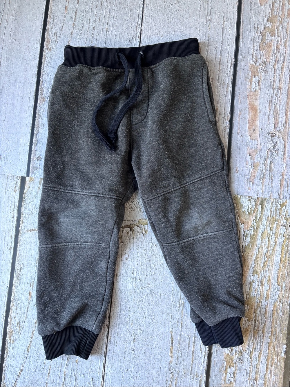 5/$25 Kids Dark Gray Jogger Sweatpants with Ribbed Waistband
